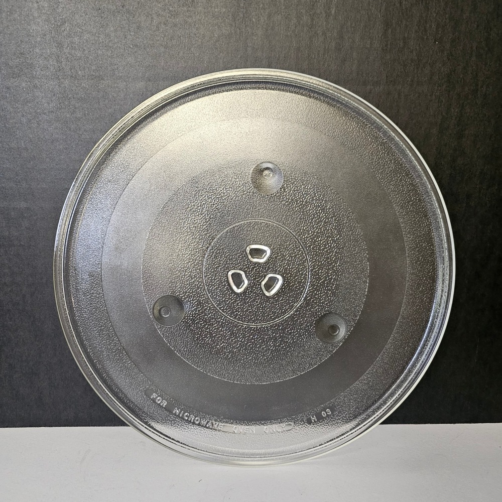 Microwave Glass Turntable Plate 12.5 Inch H 03 Replacement Tray 3-Part Coupler